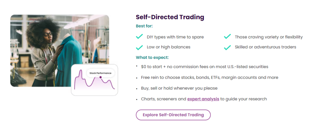 ally bank self directed trading